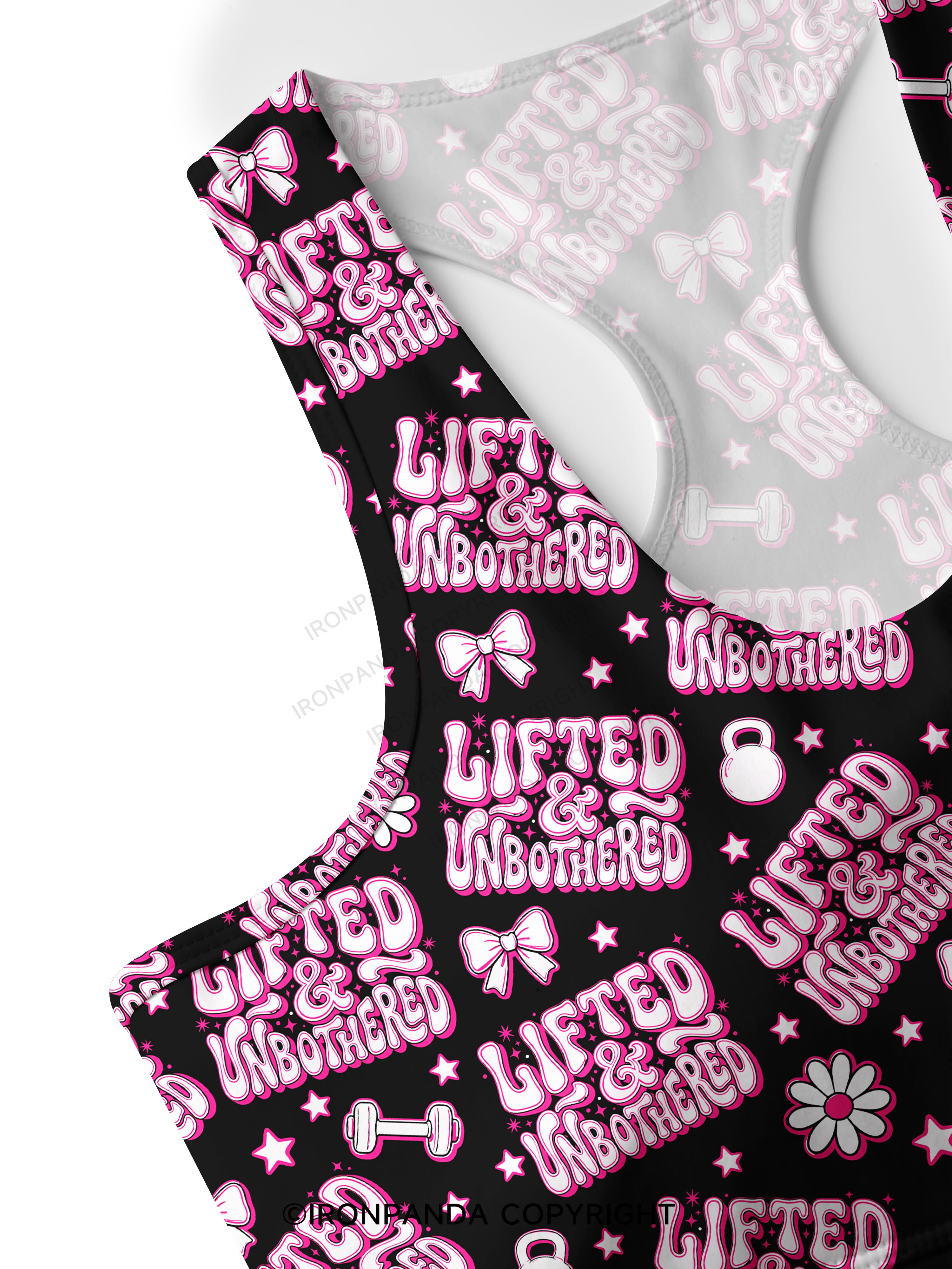 Lifted And Unbothered Racerback Sports Bra