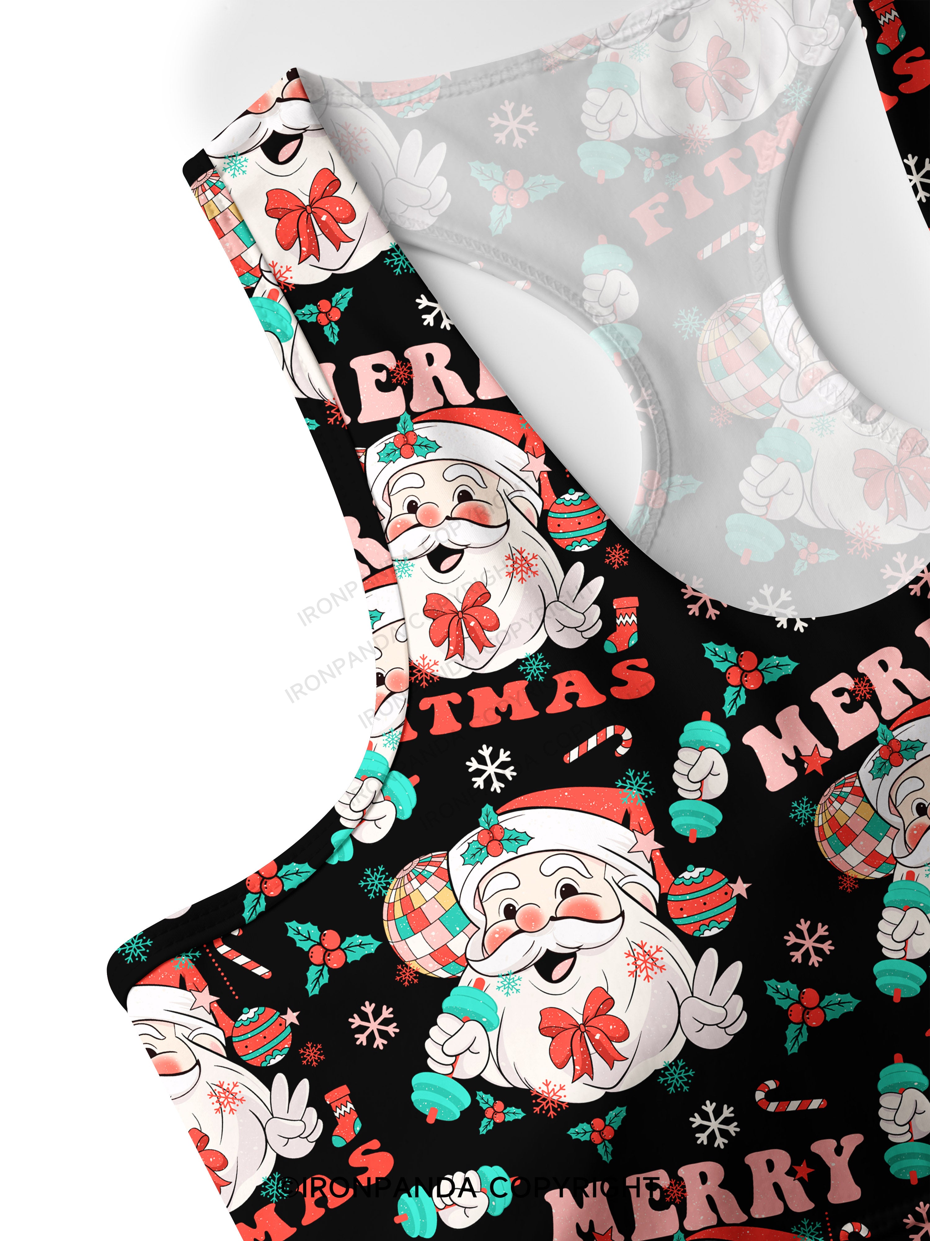 MERRY FITMAS Racerback Sports Bra
