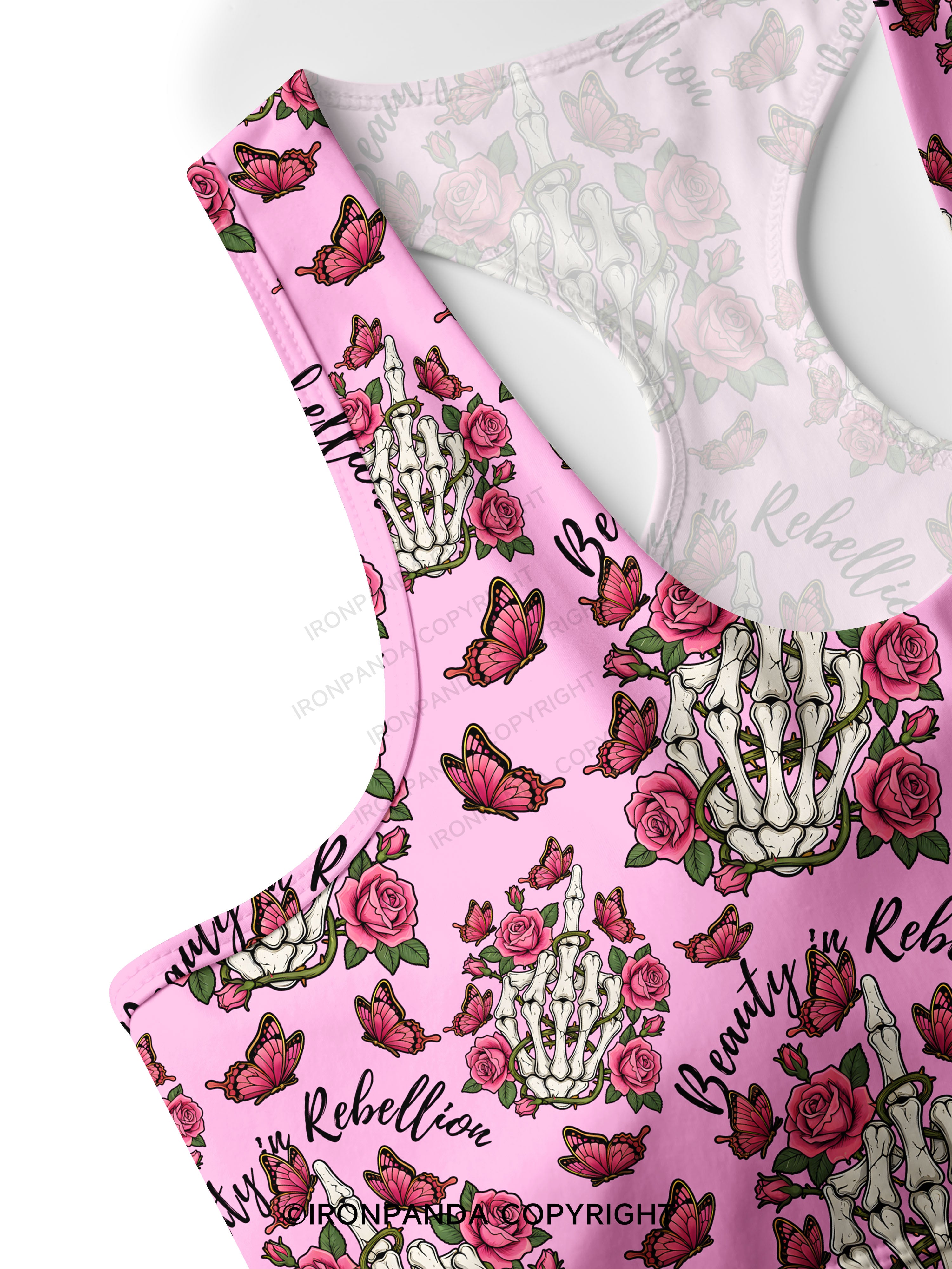 Beauty in Rebellion Racerback Sports Bra