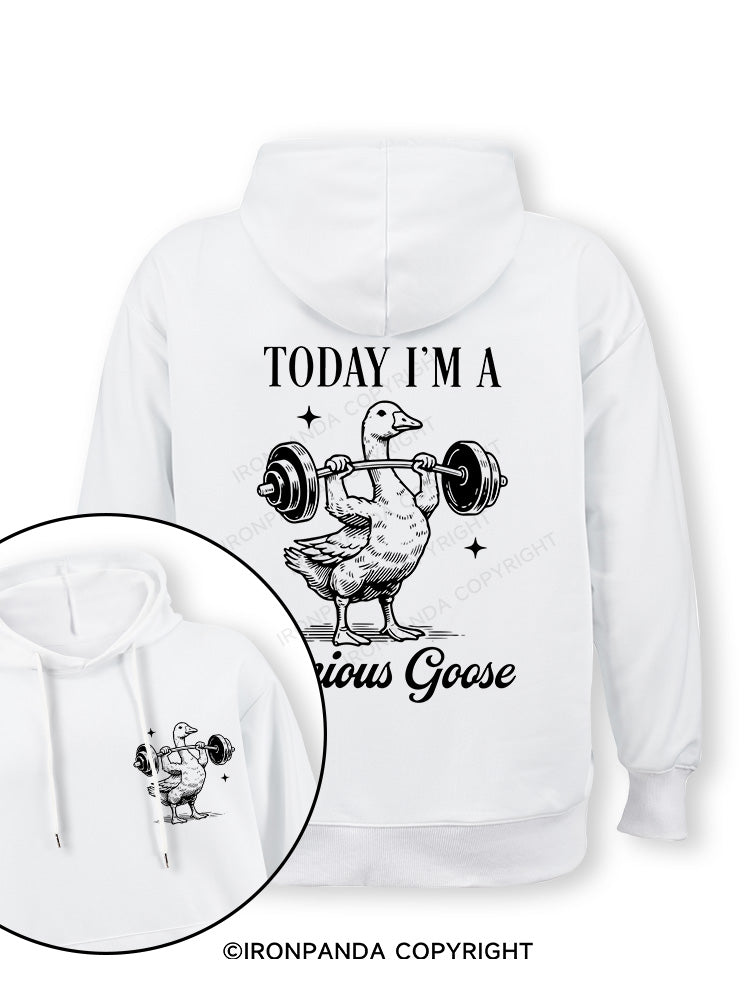 TODAY I'M A Serious Goose Double-Sided Printed Classic Gym Hoodie