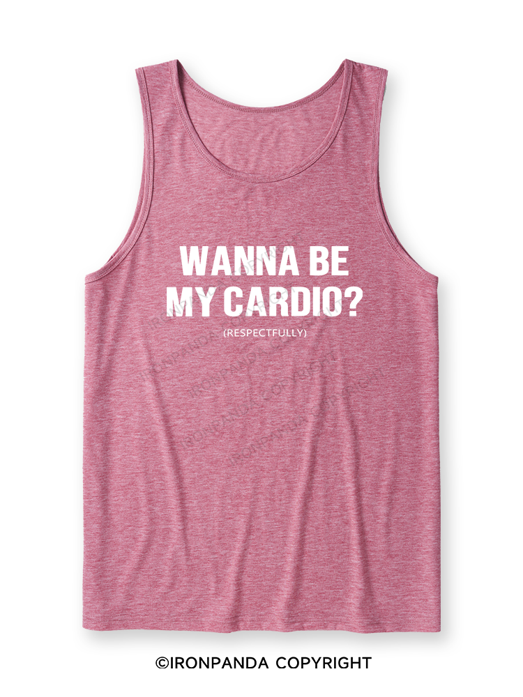 Wanna Be My Cardio Ultra Soft Heather Tank