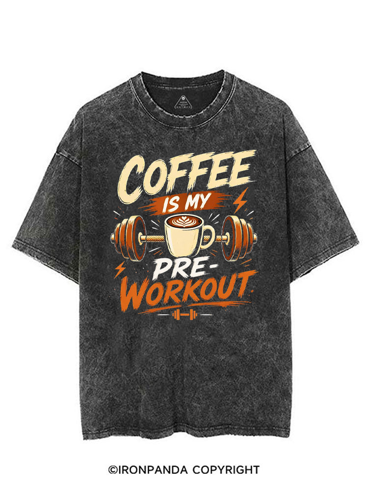 COFFEE IS MY PRE-WORKOUT GYM VINTAGE GYM SHIRT