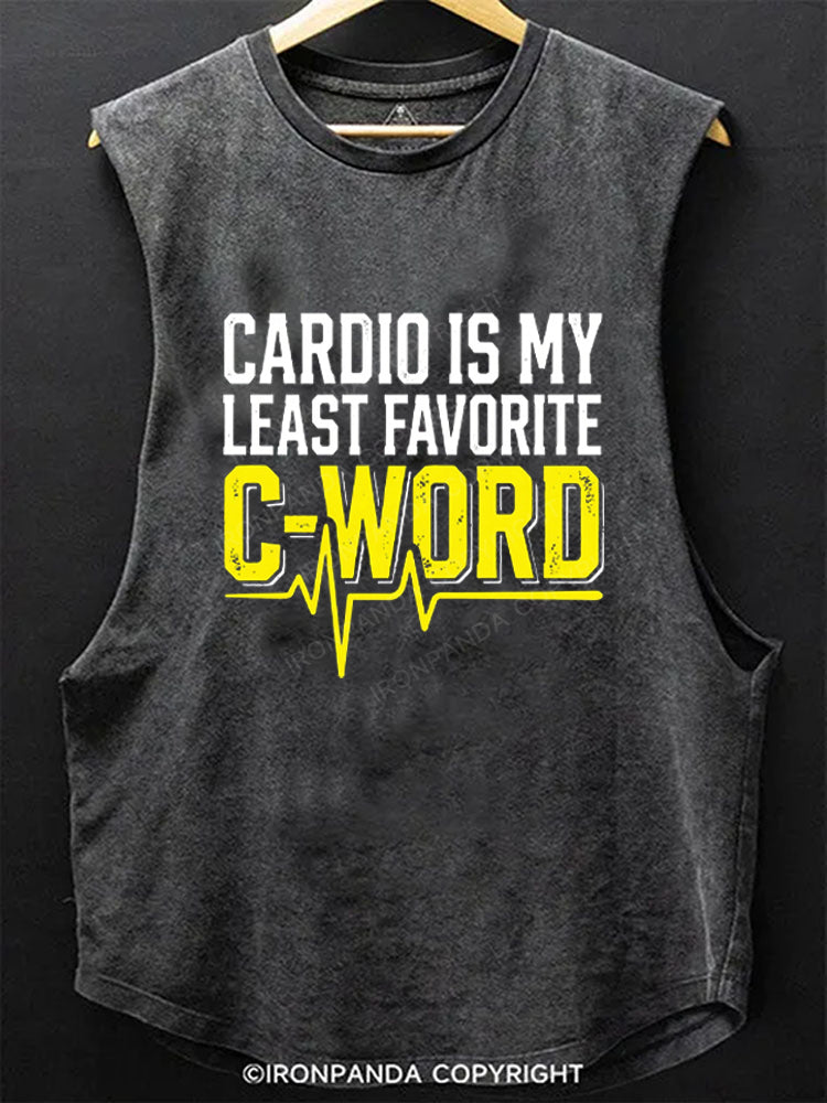 Cardio Is My Least Favorite C Word Scoop Bottom Cotton Tank