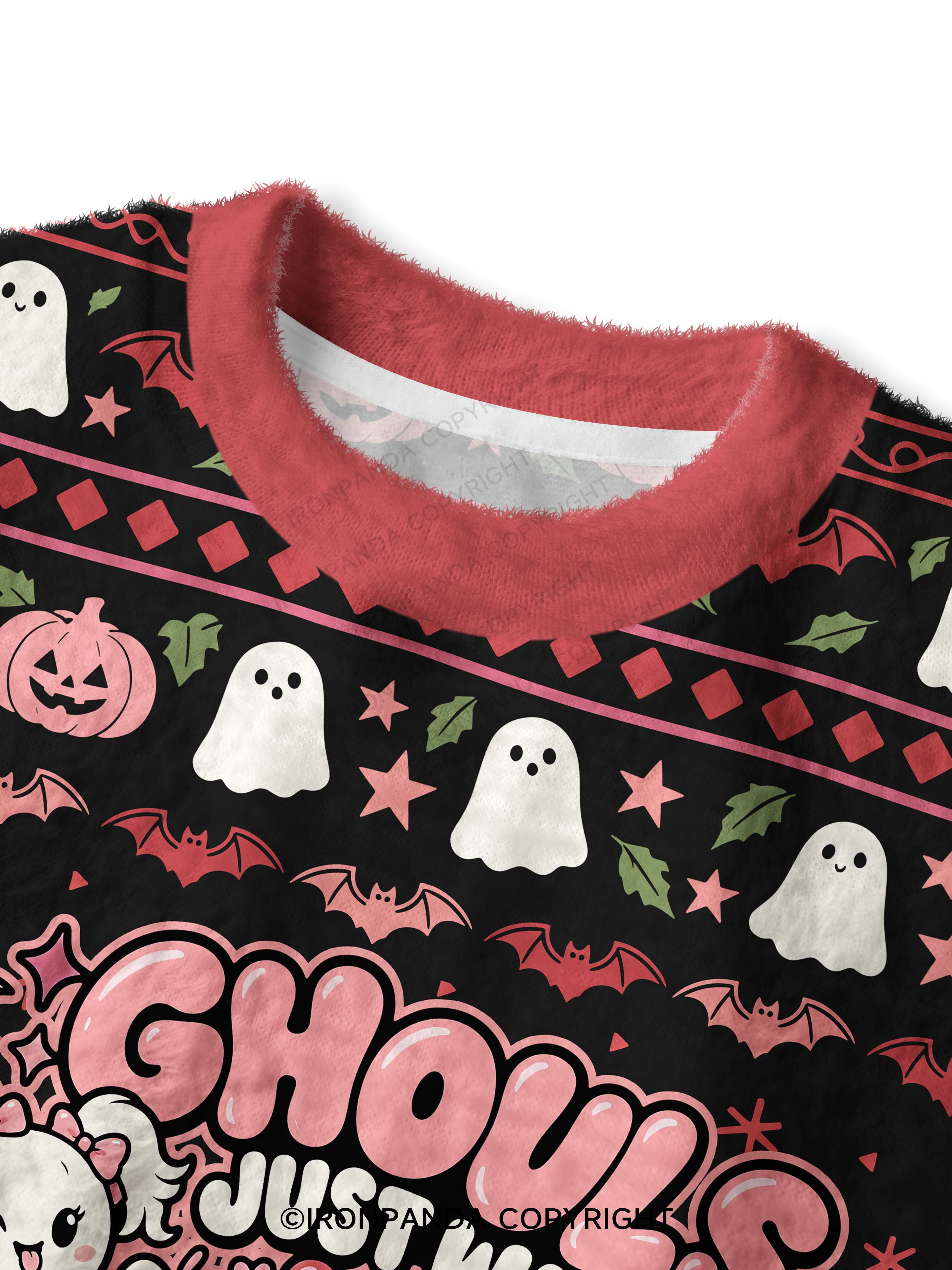 GHOULS JUST WANNA HAVE GUNS Fuzzy Fleece Crop Sweater