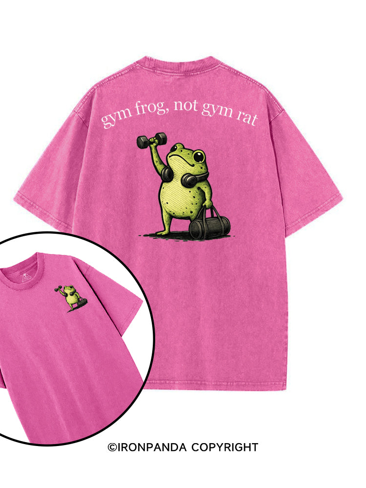 GYM FROG, NOT GYM RAT printed Gym Shirt
