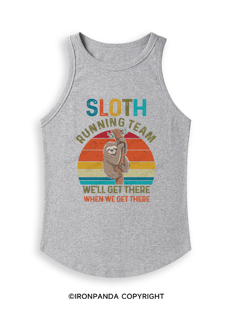 SLOTH RUNNING TEAM Fitted Tank Top