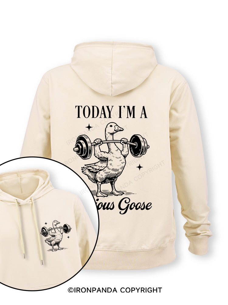 TODAY I'M A Serious Goose Double-Sided Printed Classic Gym Hoodie
