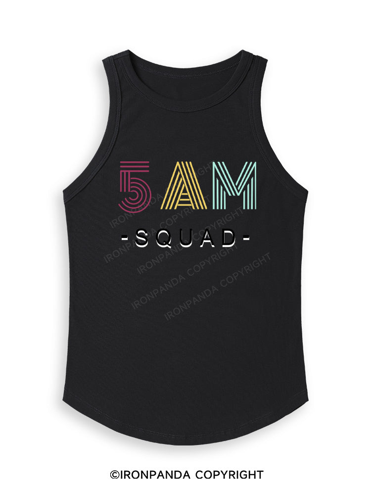 5 AM SQUAD Fitted Tank Top
