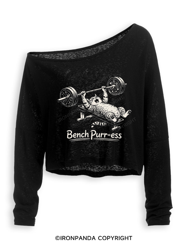 Bench Purr-ess Off Shoulder Long Sleeve Crop Top