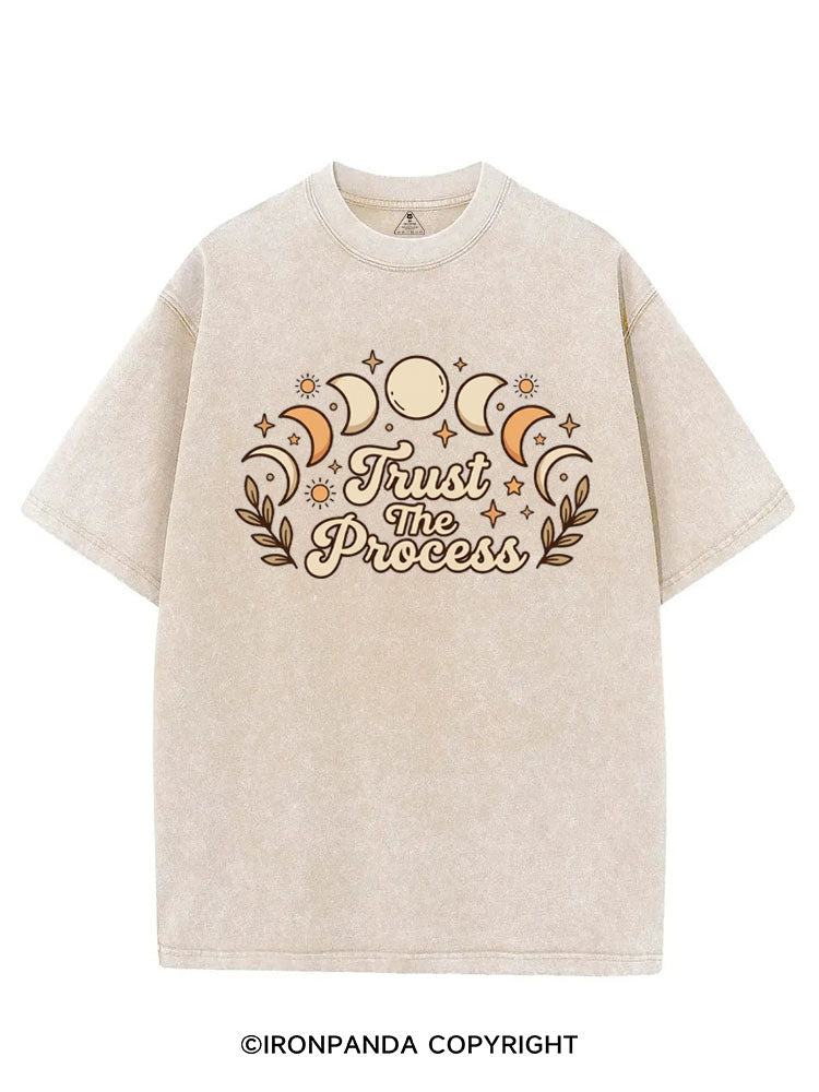 TRUST THE PROCESS MOON VINTAGE GYM SHIRT