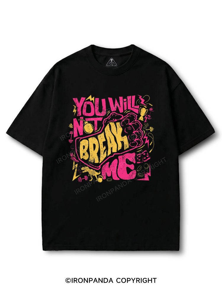 You Will Not Break Me Funny COTTON PUMP COVER