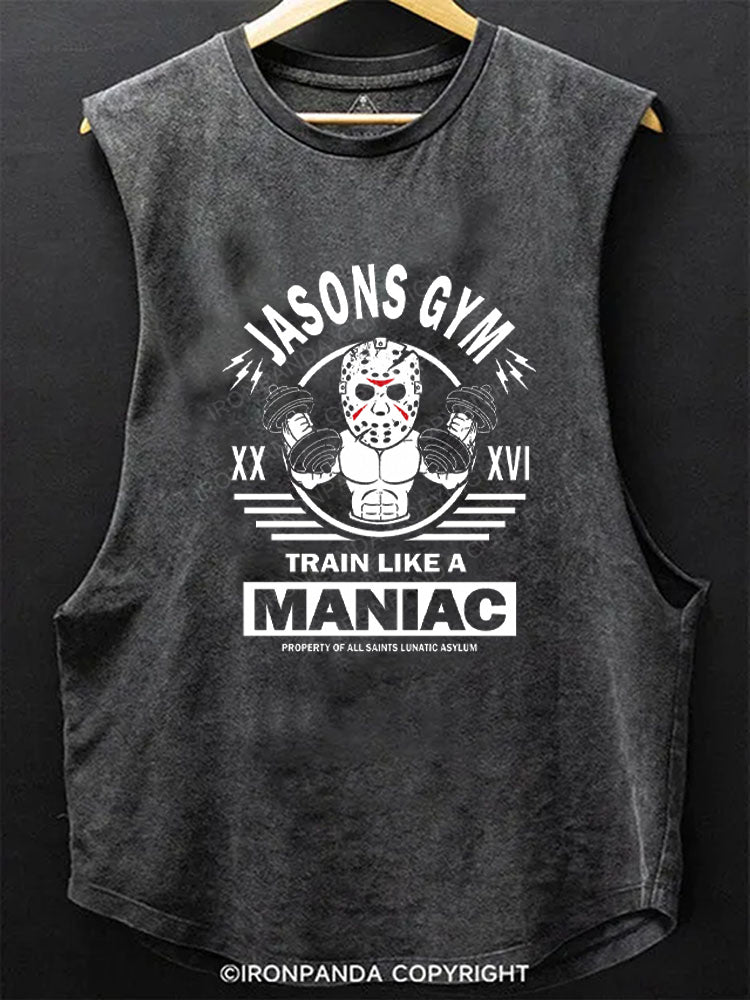 Train Like A Maniac Scoop Bottom Cotton Tank