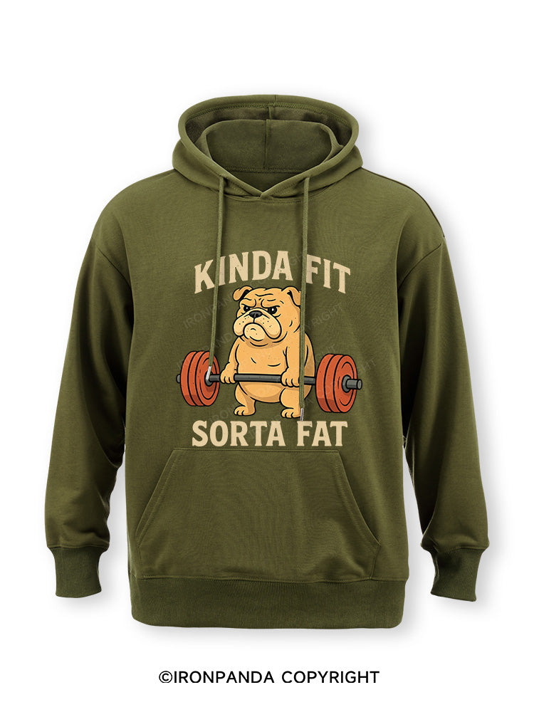 Kinda Fit Sorta Fat Dog New Classic Gym Hoodie