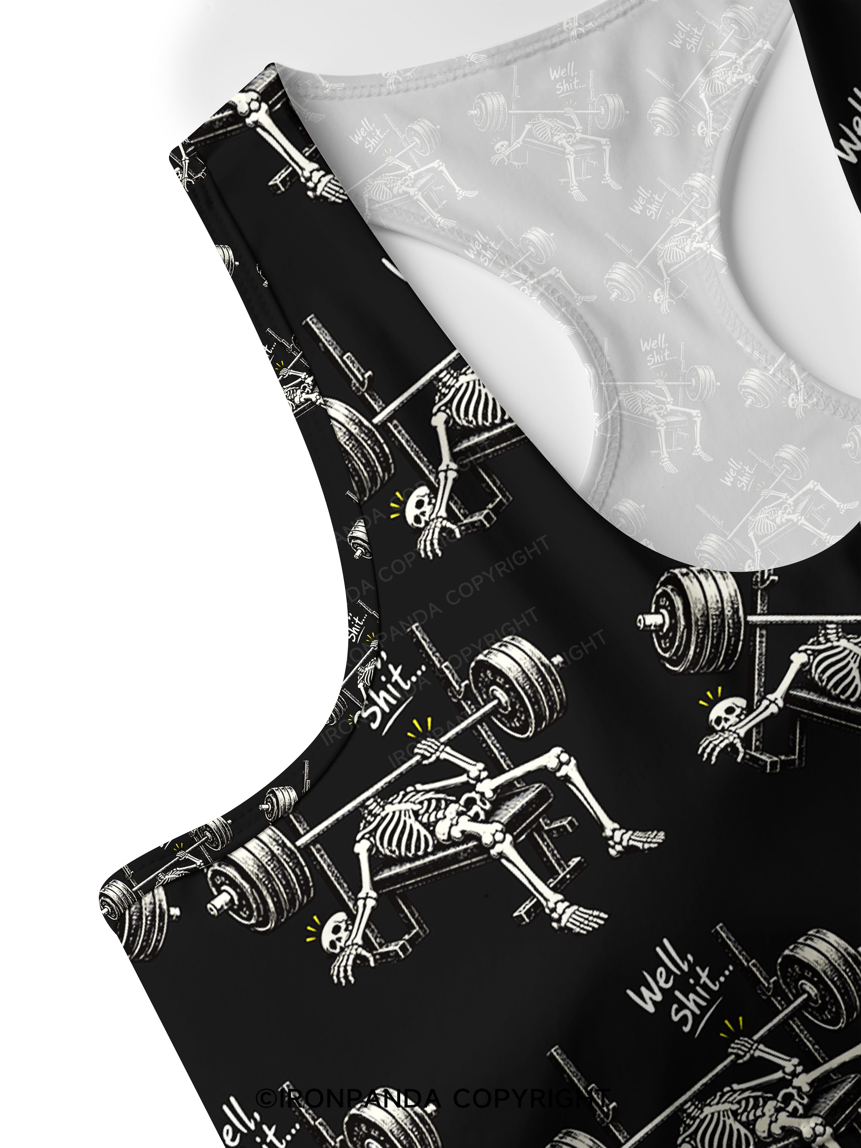 Well Shit...Funny Racerback Sports Bra