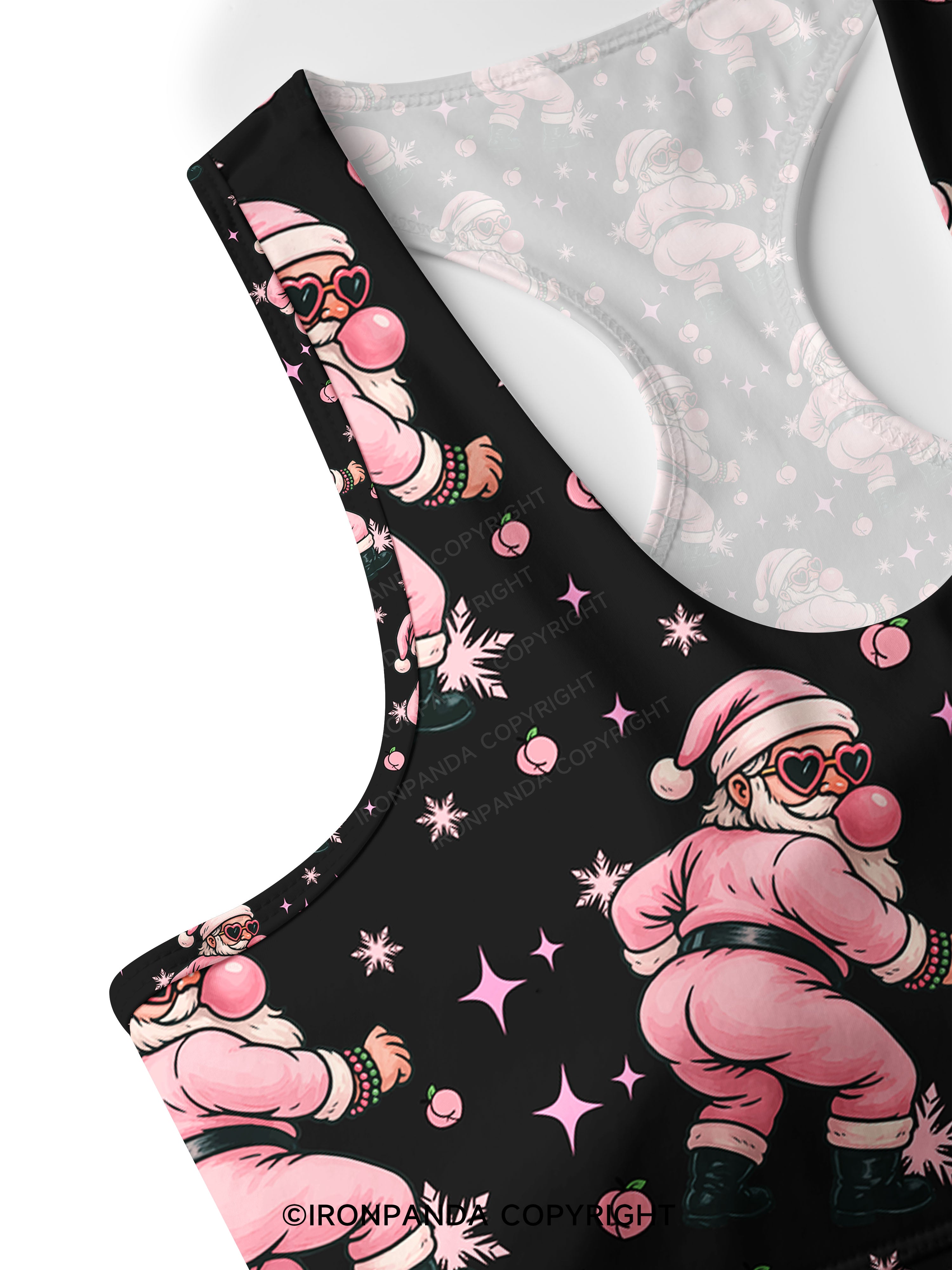 IRONPANDA MERRY THICC-MAS Racerback Sports Bra