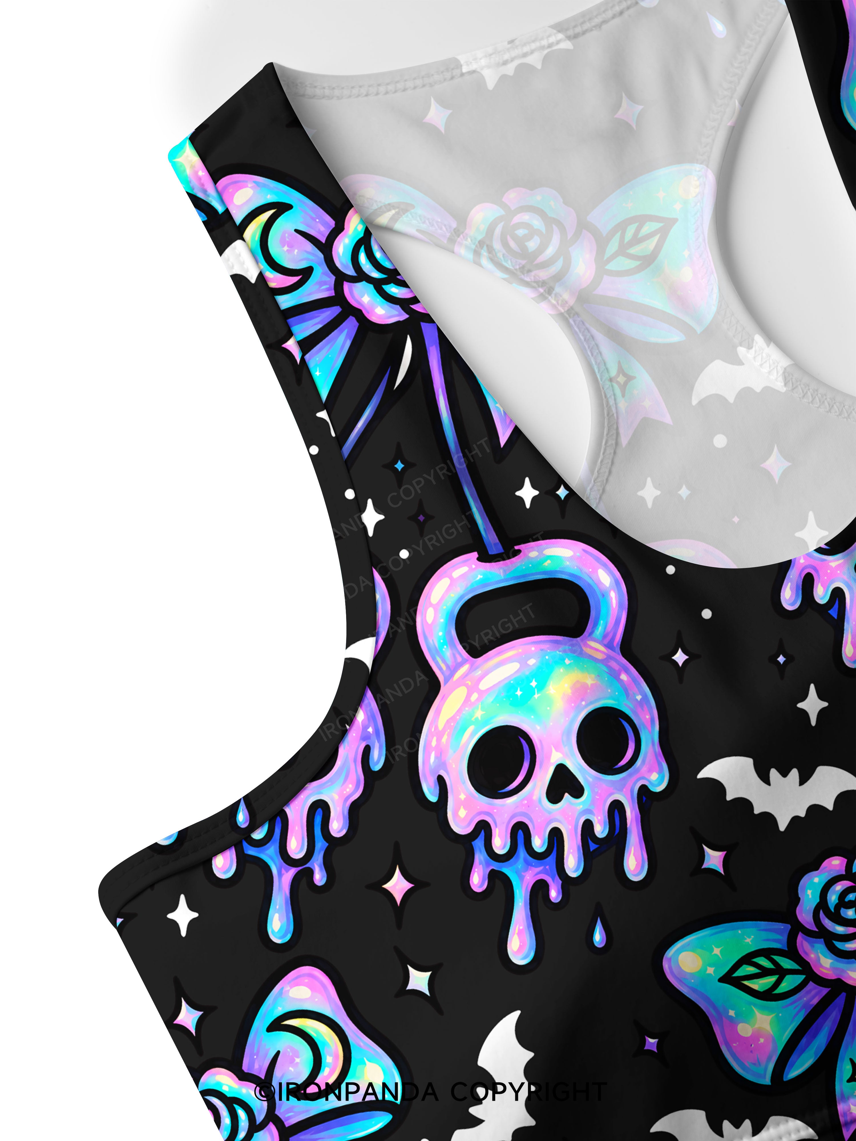 GHOST DRIP KETTLEBELLS Racerback Sports Bra