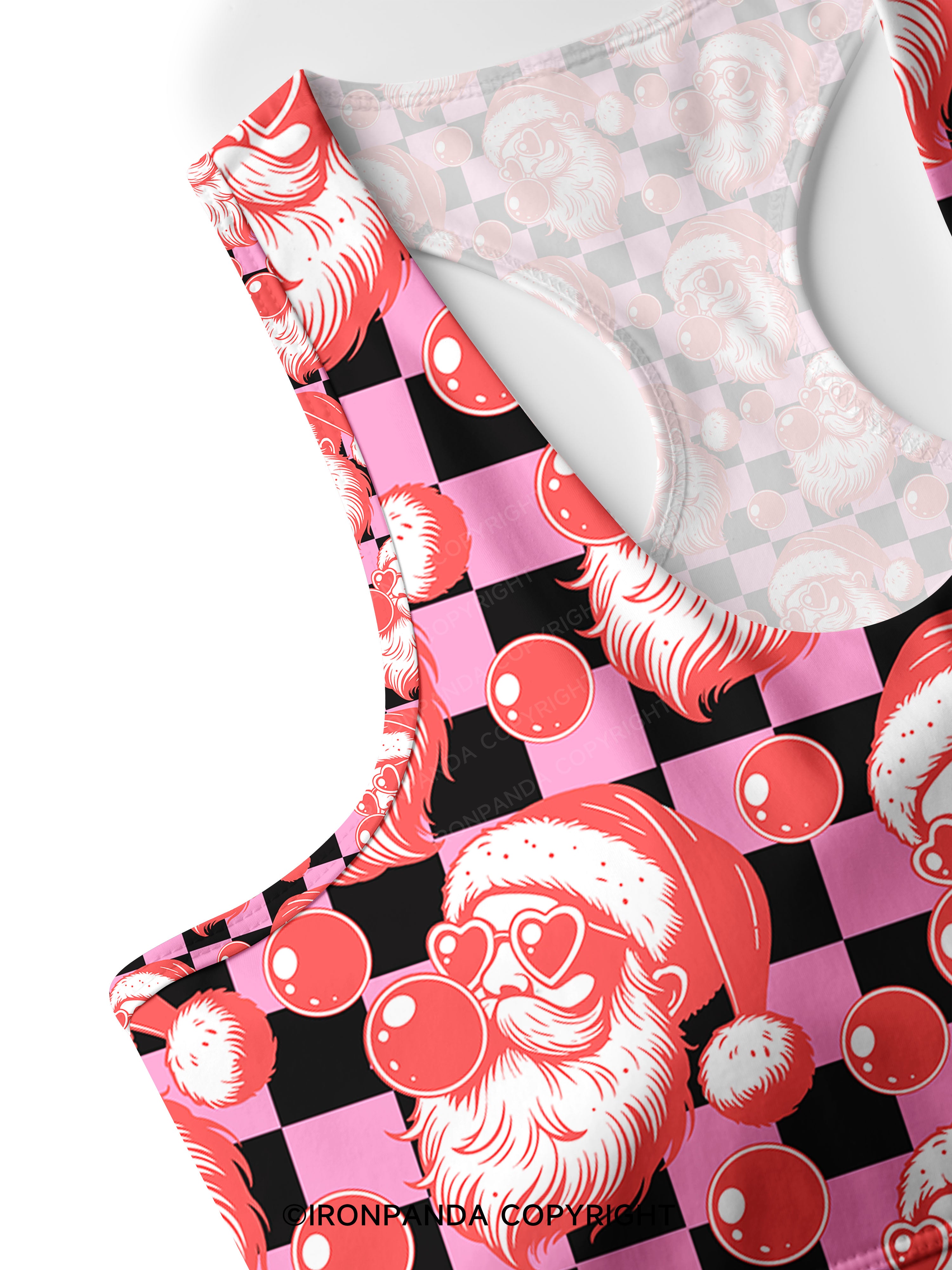 MERRY CHRISTMAS Racerback Sports Bra