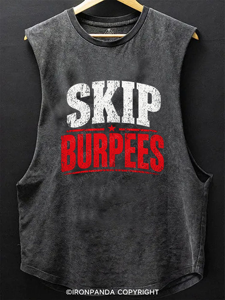 Skip Burpees Scoop Bottom Cotton Tank