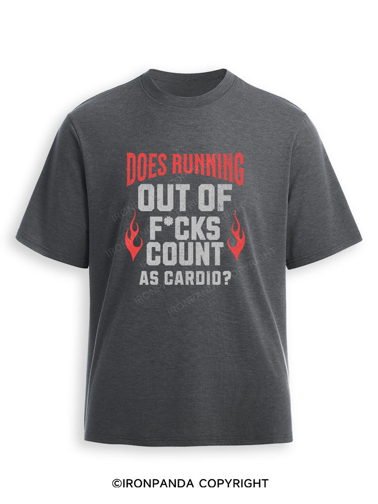 does running out f*ck count as cardio Tired Ultra Soft Heather T-Shirt