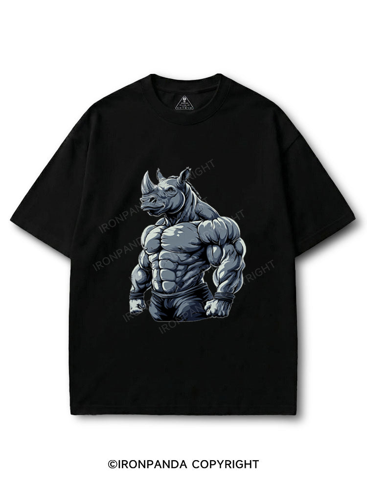 Muscular Rhino Bodybuilder COTTON PUMP COVER