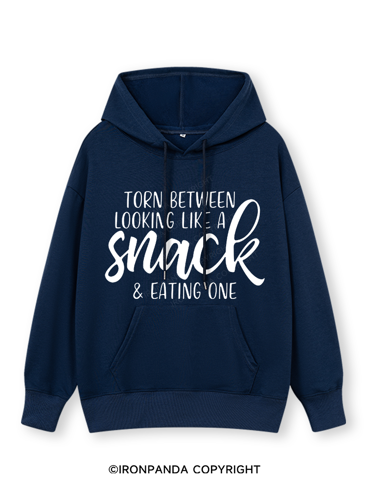 TORN BETWEEN A SNACK AND EAT ONE Classic Gym Hoodie