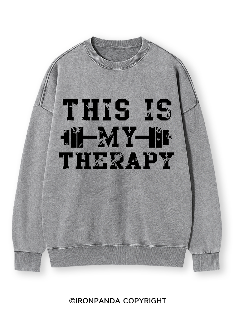 THIS IS MY THERAPY Washed Sweatshirt