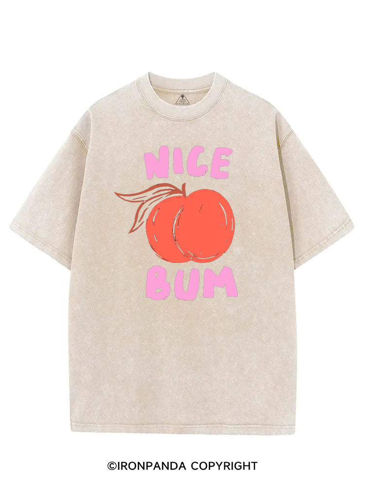 NICE BUM PEACHY VINTAGE GYM SHIRT