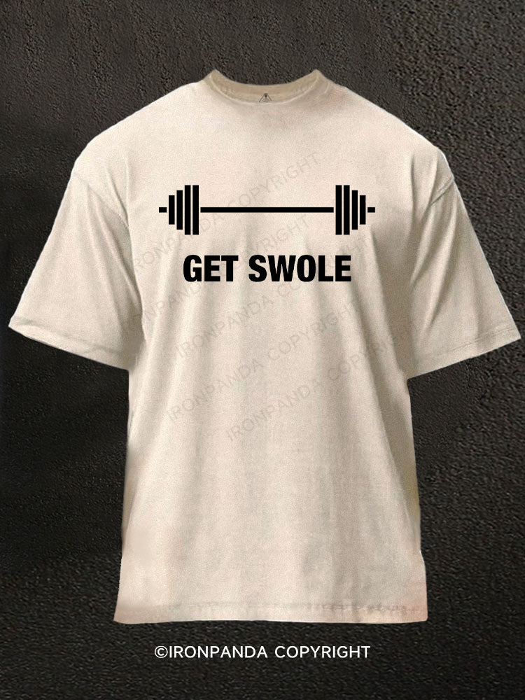 Get Swole Washed Gym Shirt