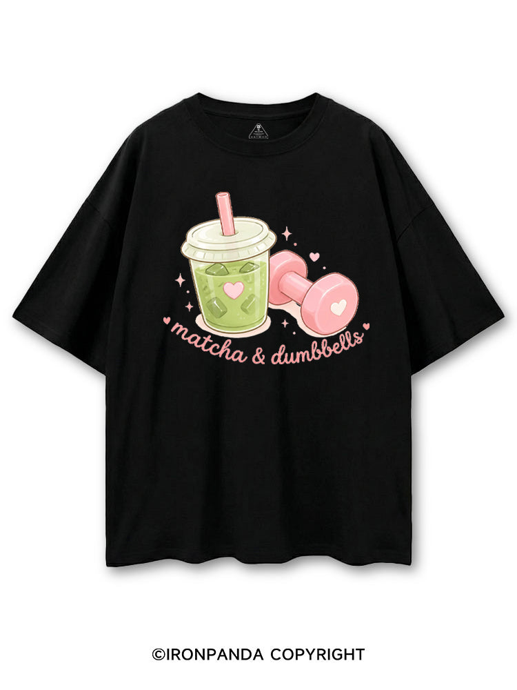 MATCHA & DUMBBELLS MATCHA GYM LOVER COTTON PUMP COVER