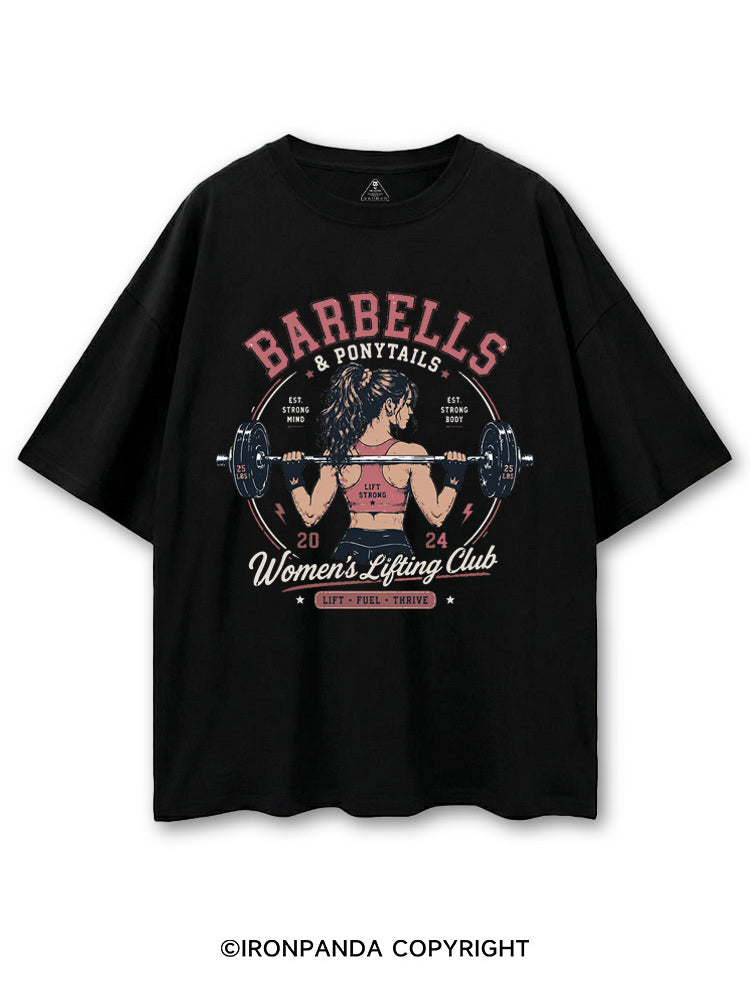 BARBELLS & PONYTAILS WOMEN'S LIFTING CLUB LIFT FUEL THRIVE COTTON PUMP COVER