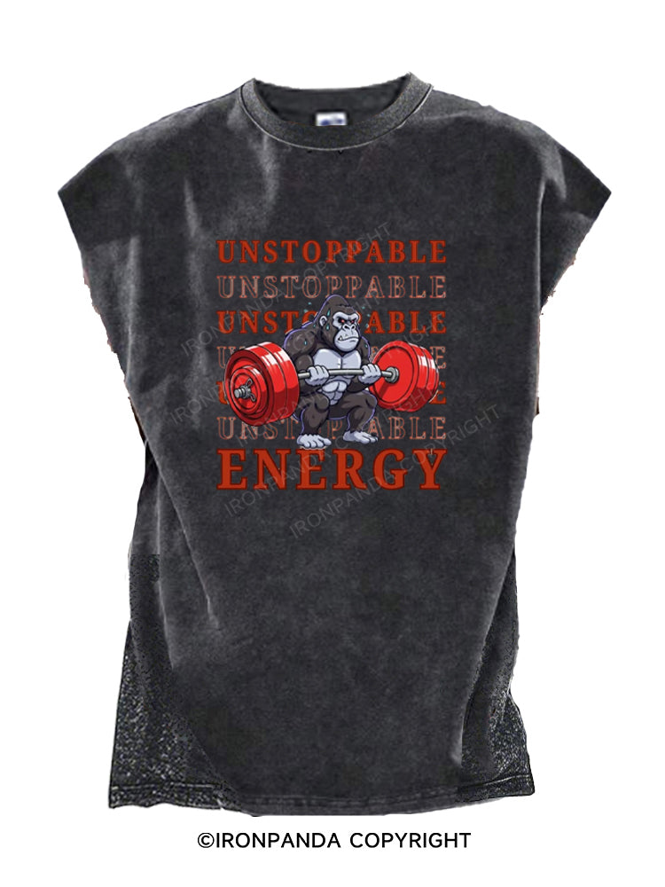 UNSTOPPABLE ENERGY GORILLA Cut Off Tank