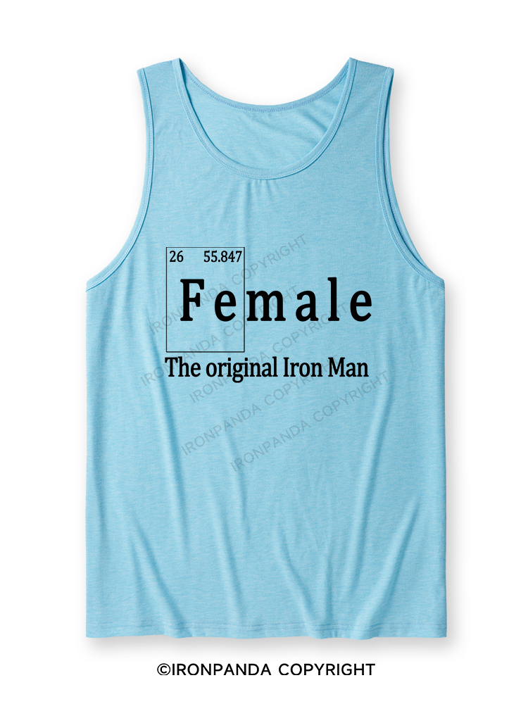 FEMALE THE ORIGINAL IRON MAN TRI ROCKER  Ultra Soft Heather Tank