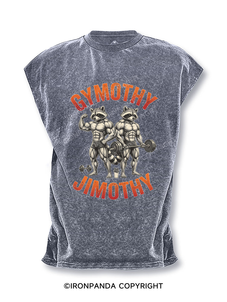 Gymothy Jimothy Muscular Raccoons Cut Off Tank