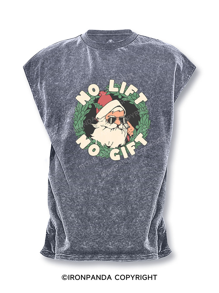 No Lift No Gift Christmas Workout Cut Off Tank