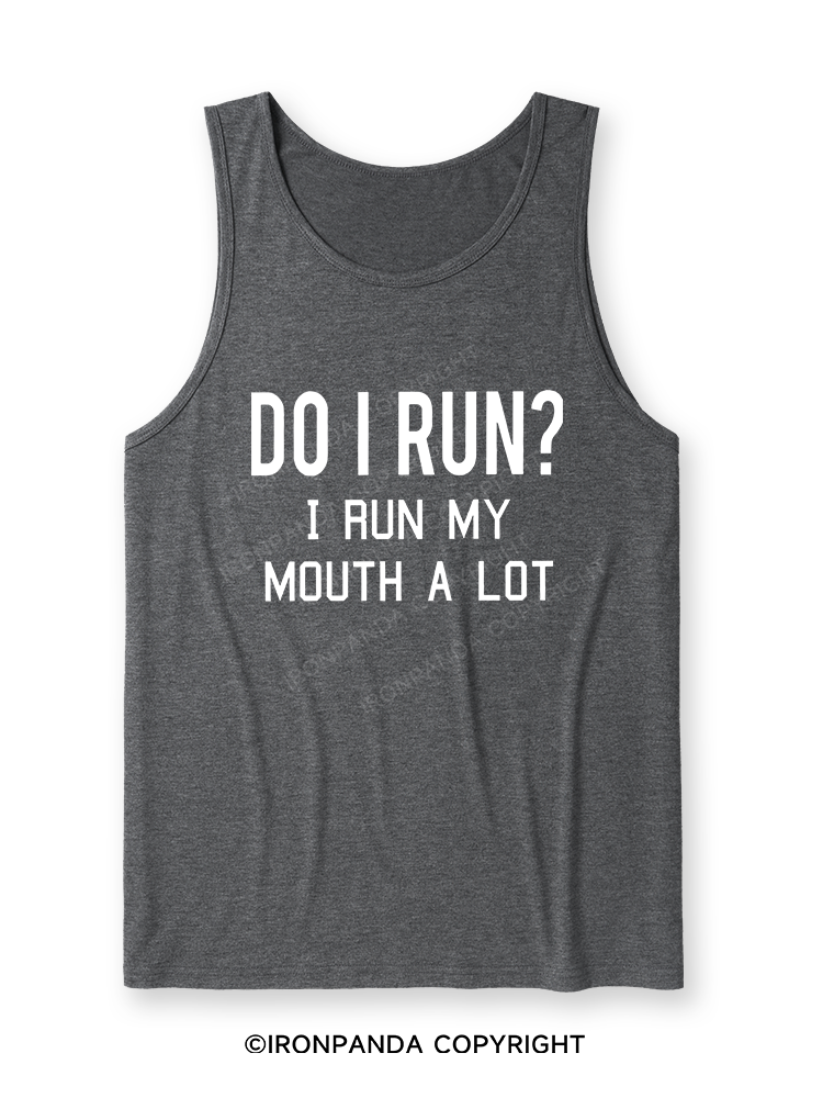 I RUN MY MOUTH Ultra Soft Heather Tank
