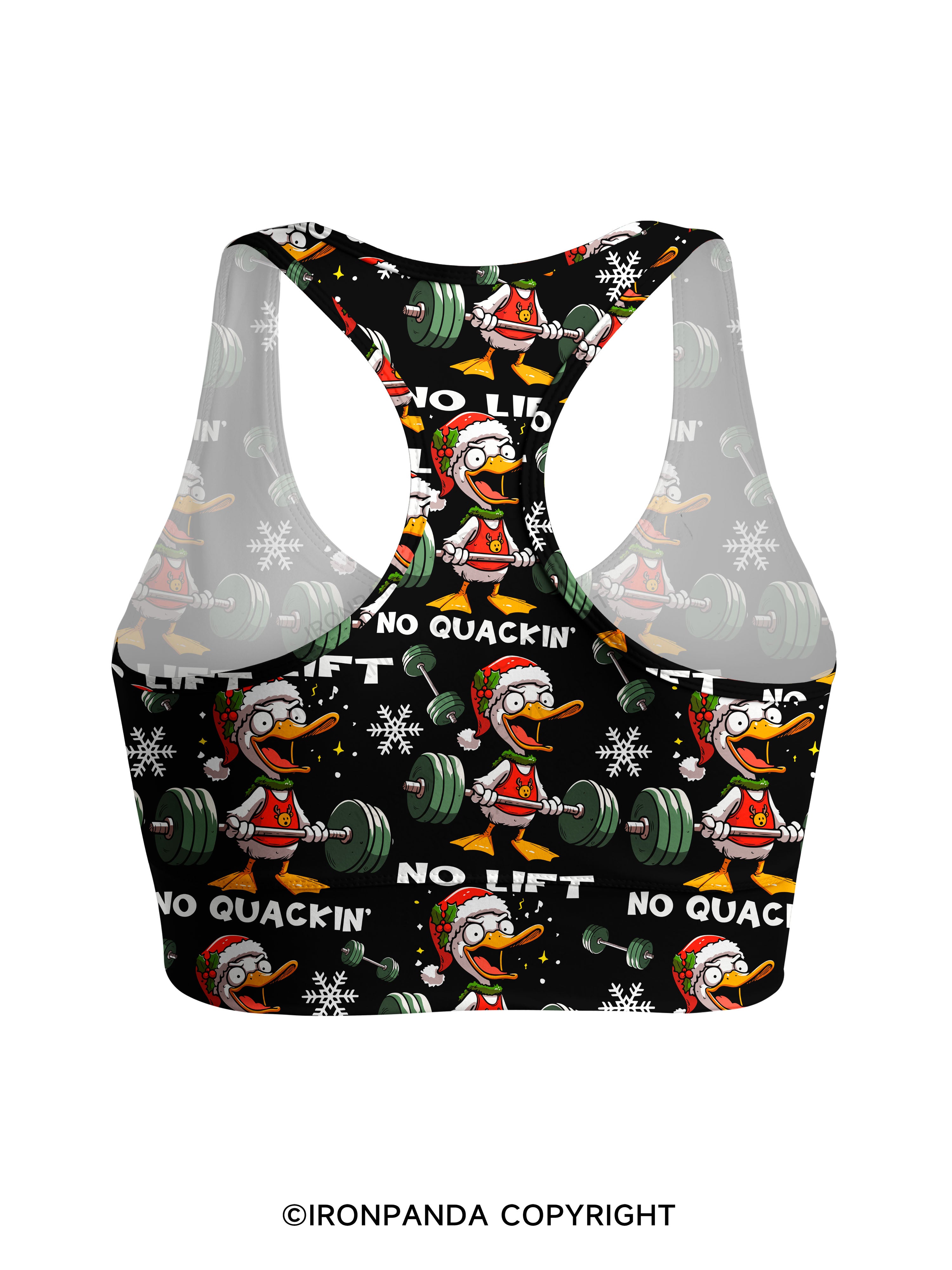 No Lift, No quackin' Racerback Sports Bra