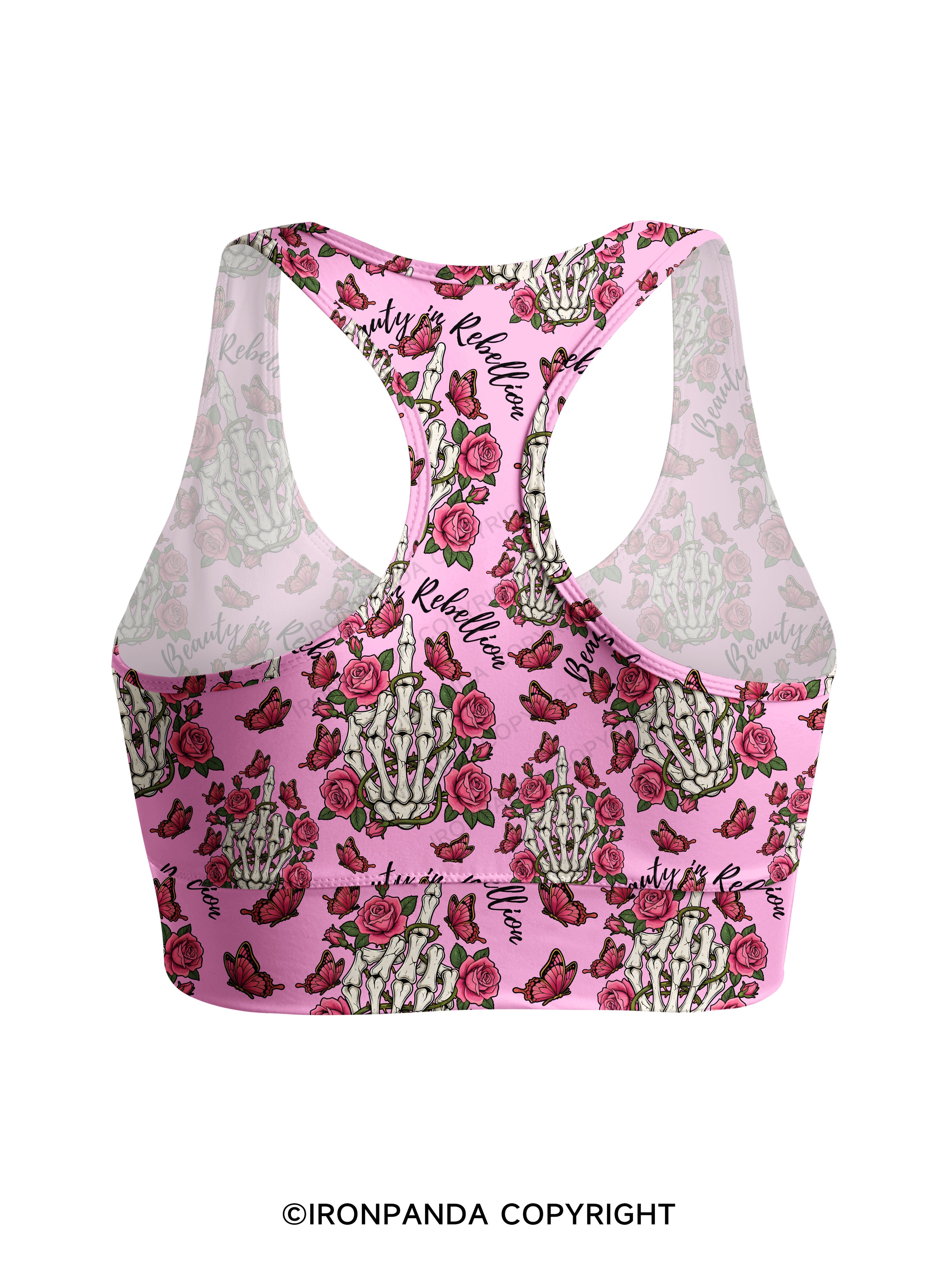 Beauty in Rebellion Racerback Sports Bra