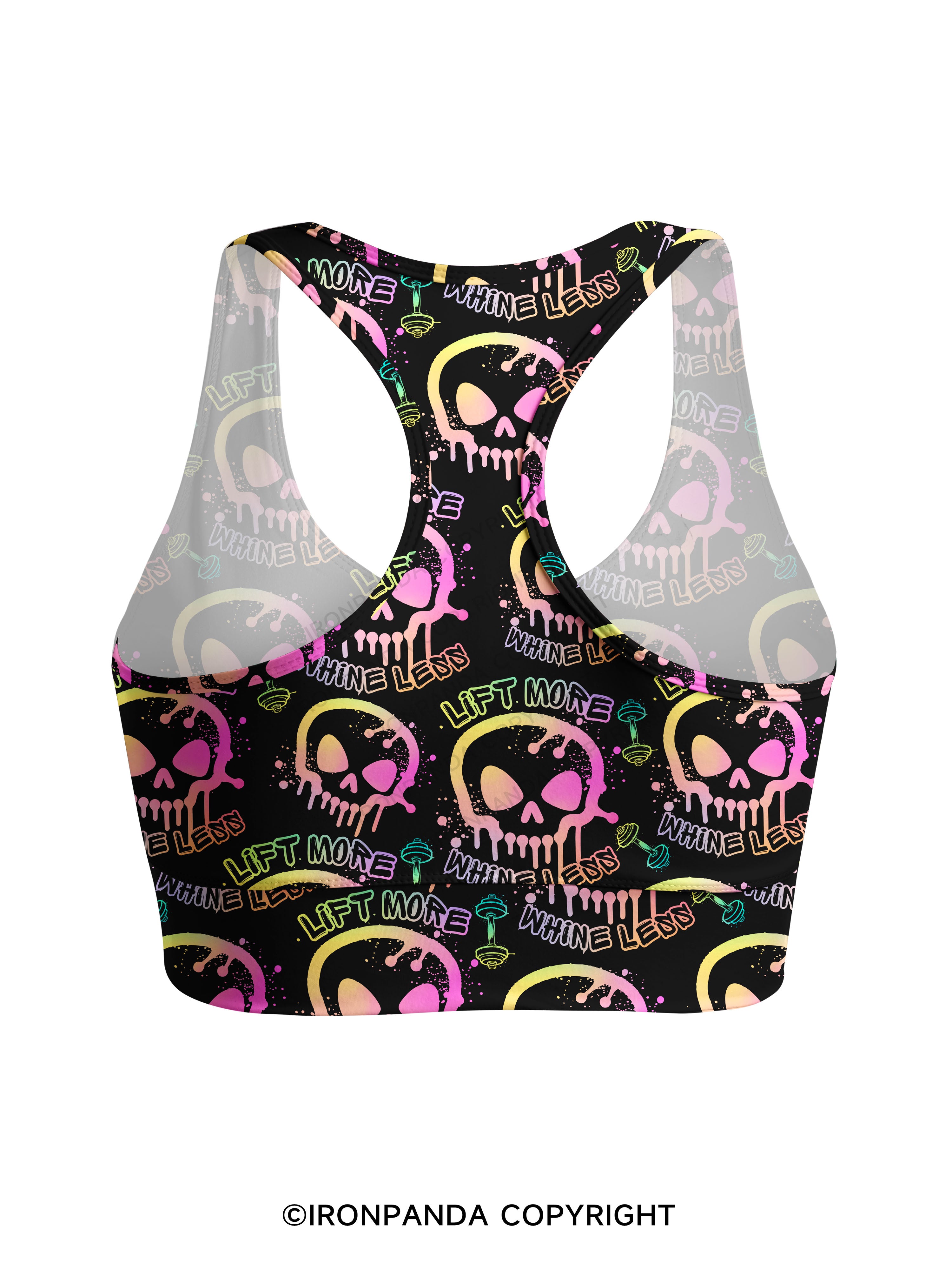 Lift More Whine Less Racerback Sports Bra