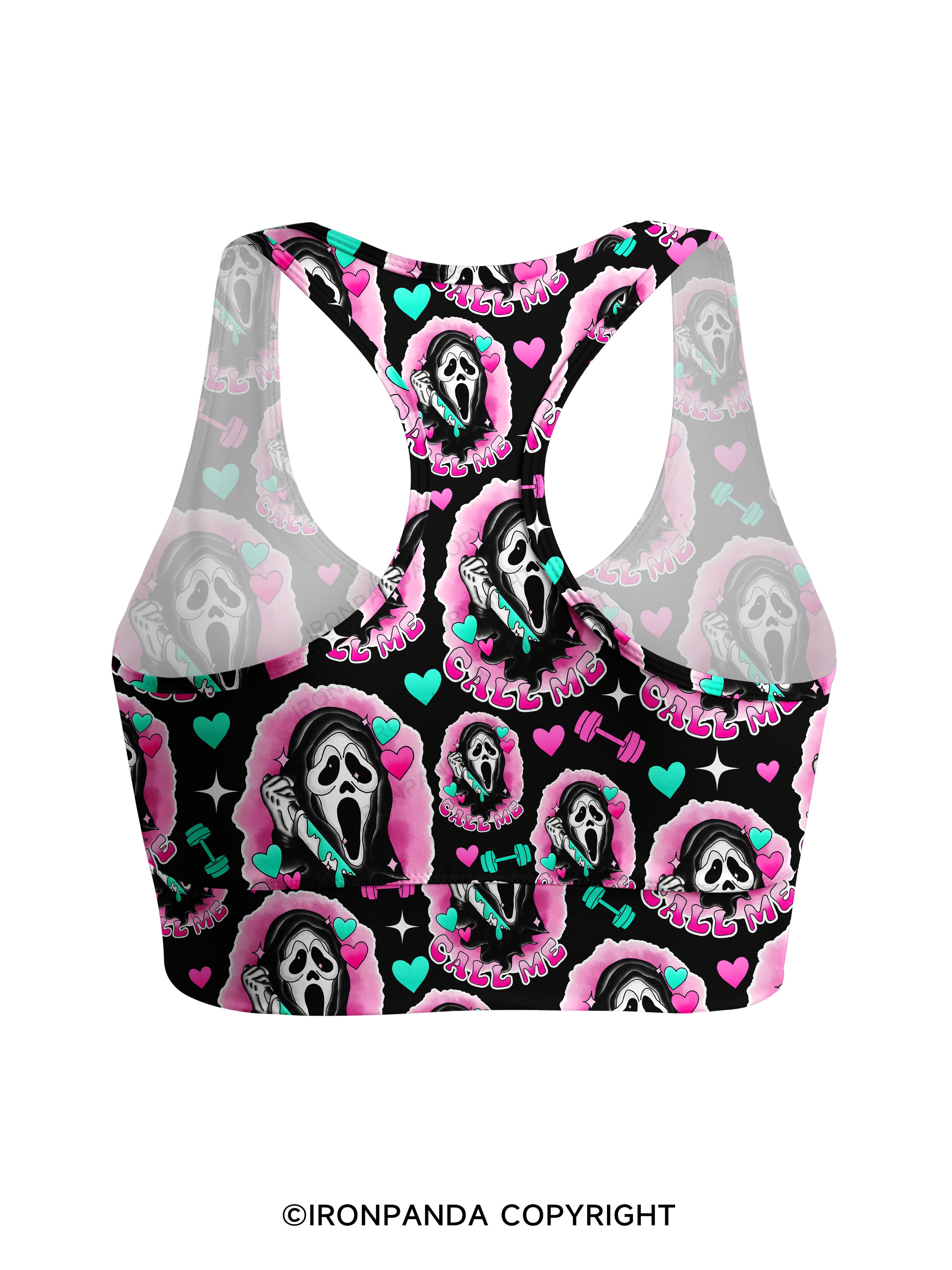 Call me Racerback Sports Bra