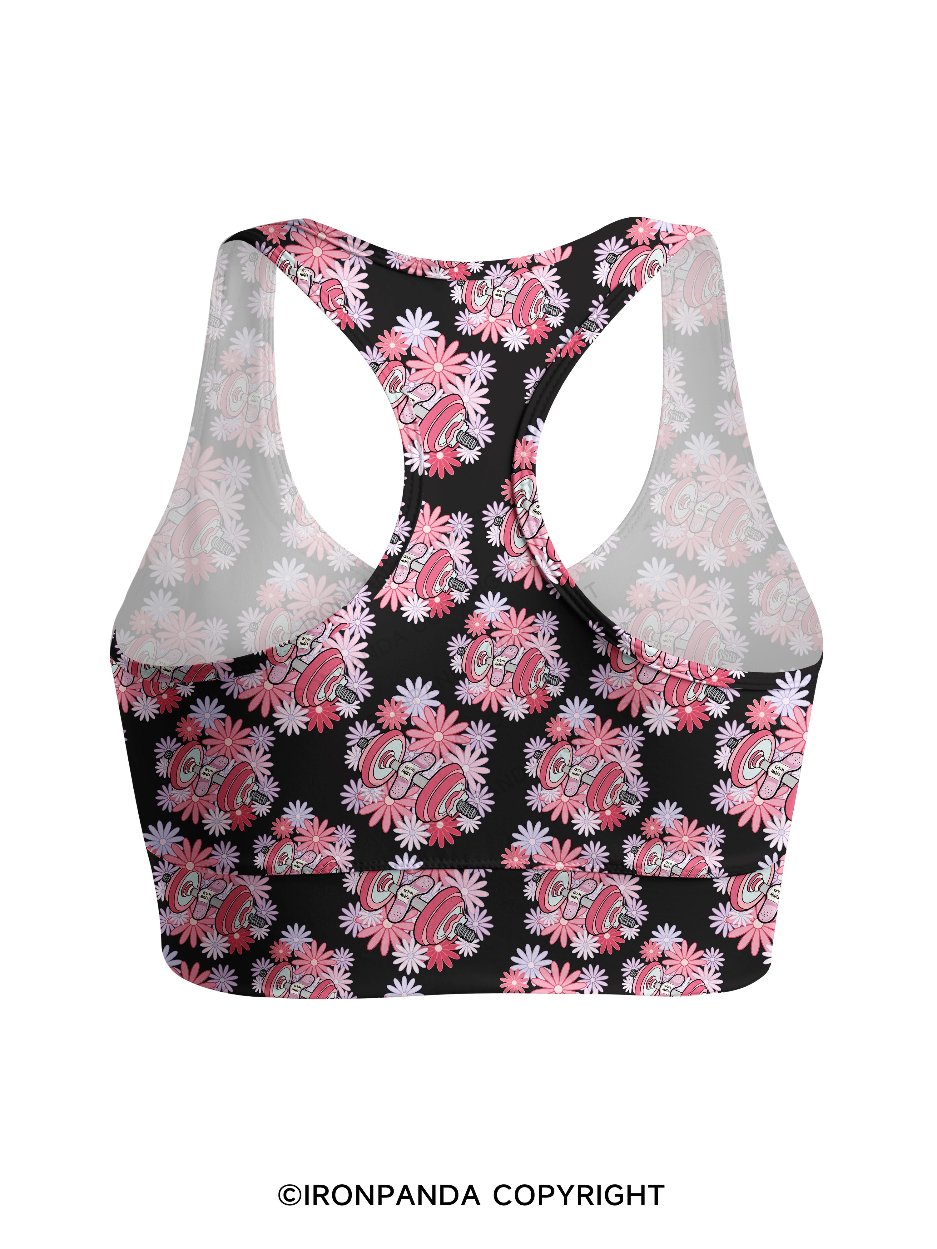 gym heals Racerback Sports Bra