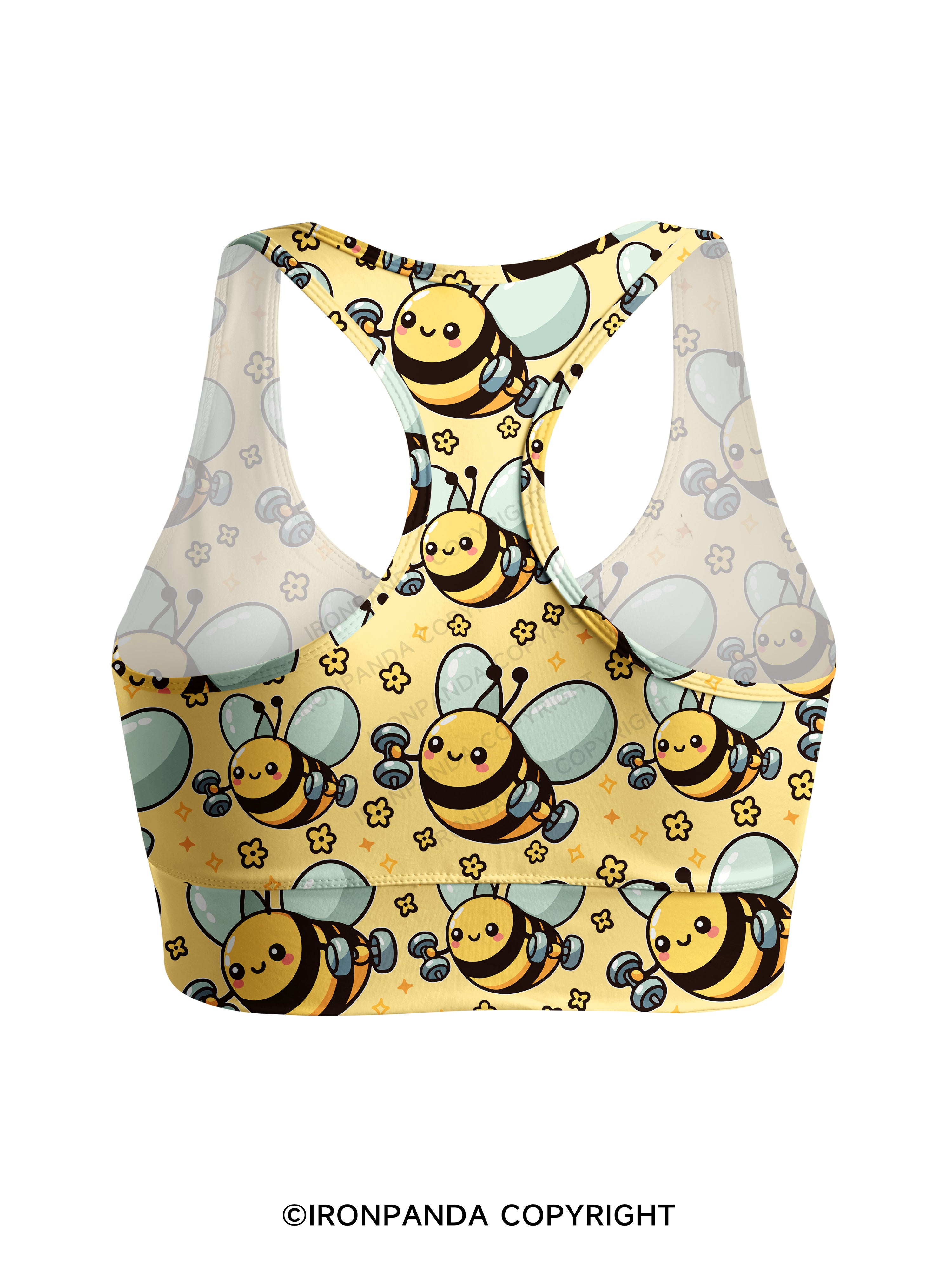 Busy Bee, Gains All Day Racerback Sports Bra