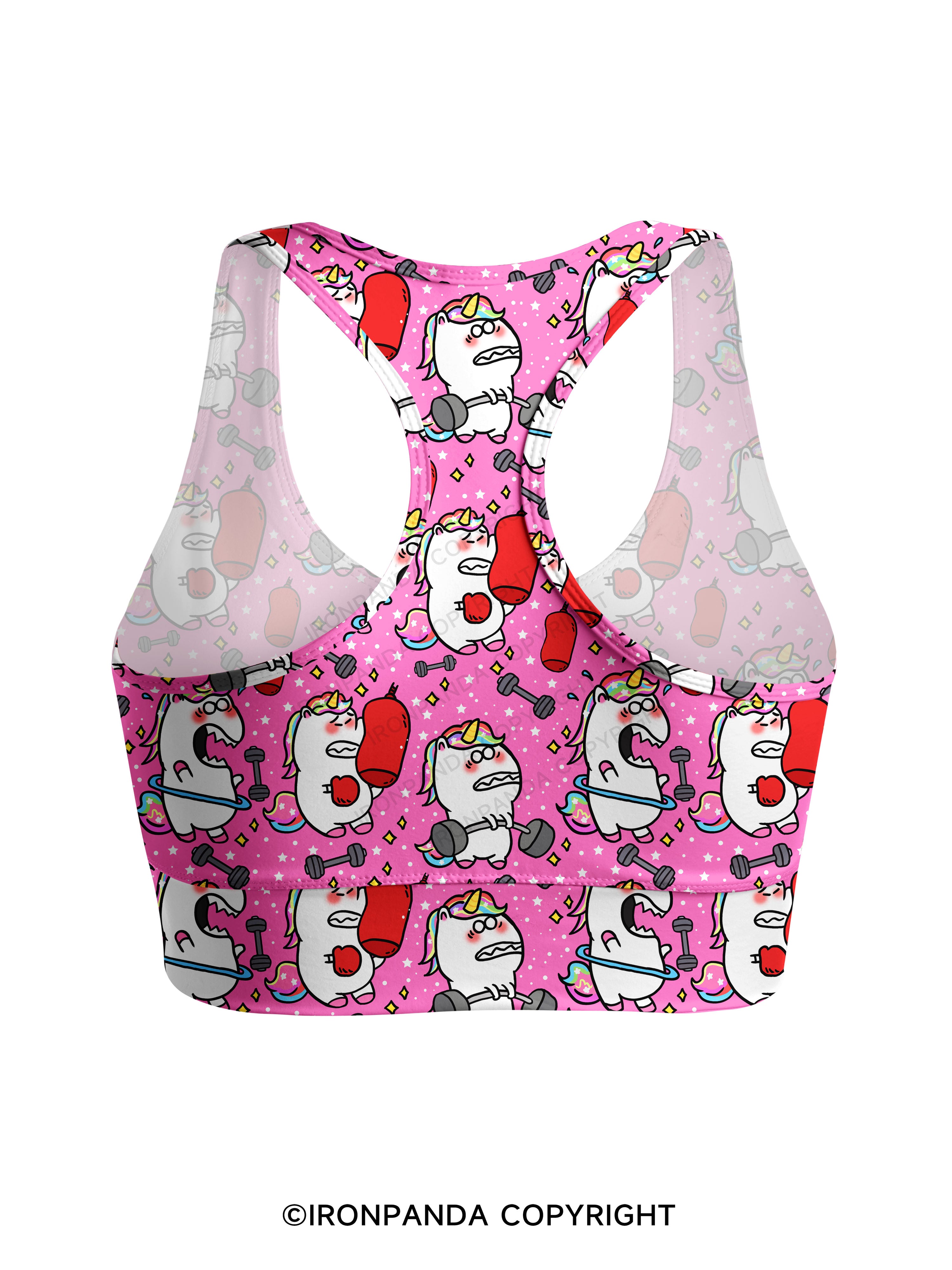 Sweat & Sparkle Racerback Sports Bra