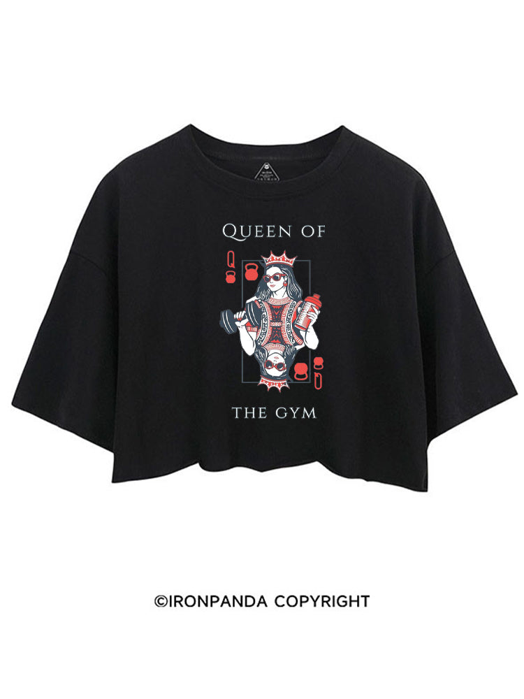 QUEEN OF THE GYM POKER CROP TOPS