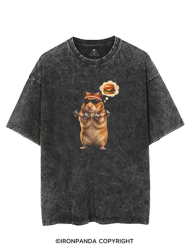 Gym Hamburger Hamster VINTAGE GYM SHIRT