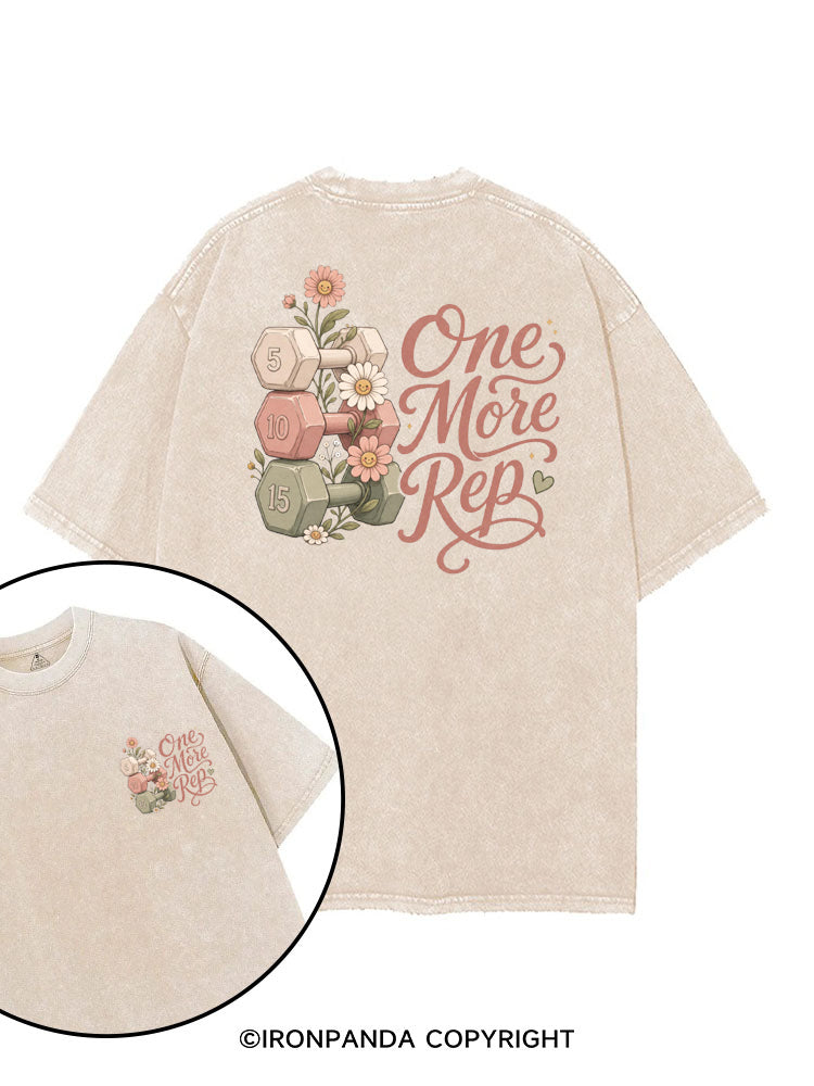 ONE MORE REP WORKOUT printed Gym Shirt