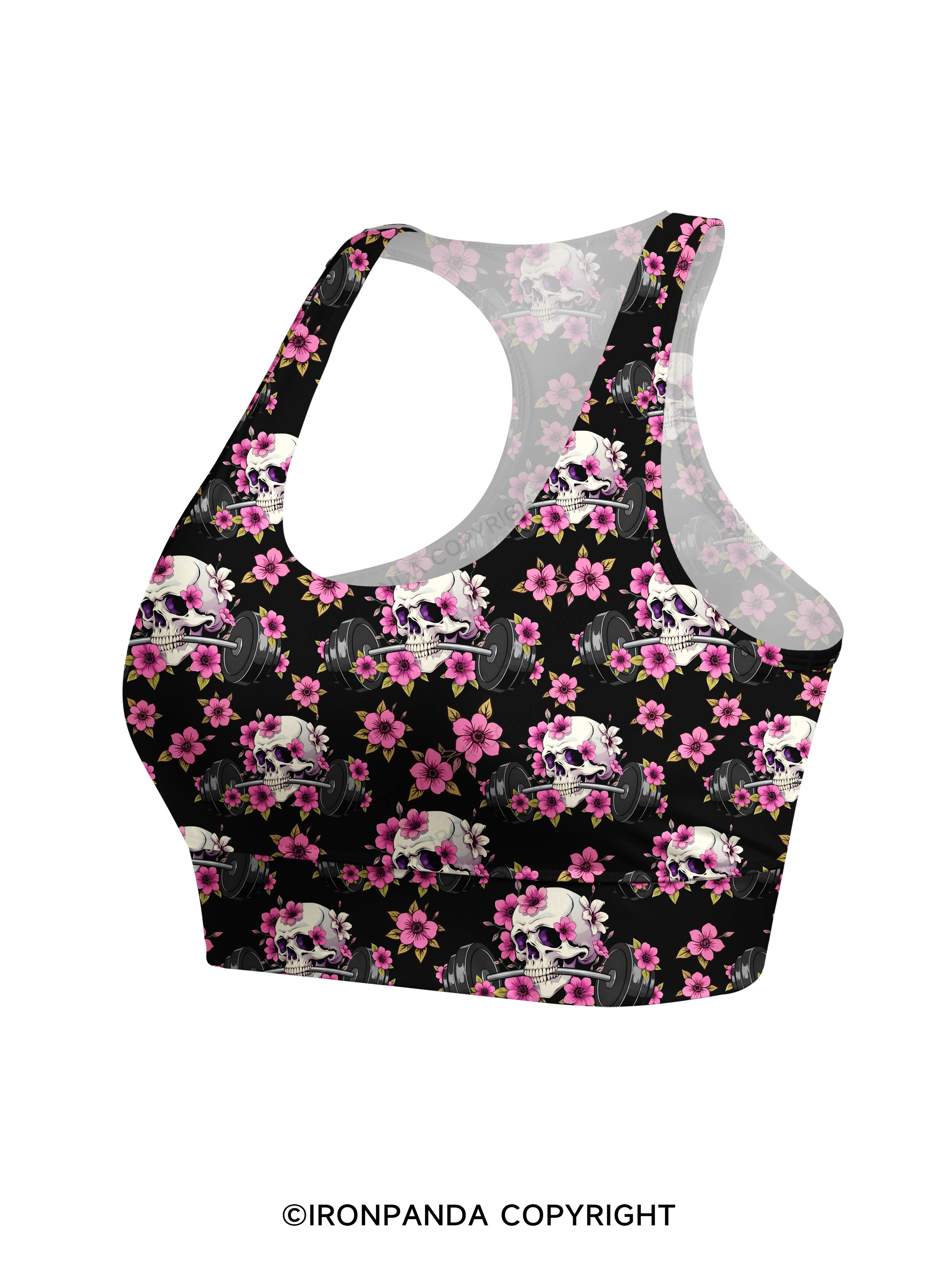 GYM THERAPY IN SESSION Racerback Sports Bra