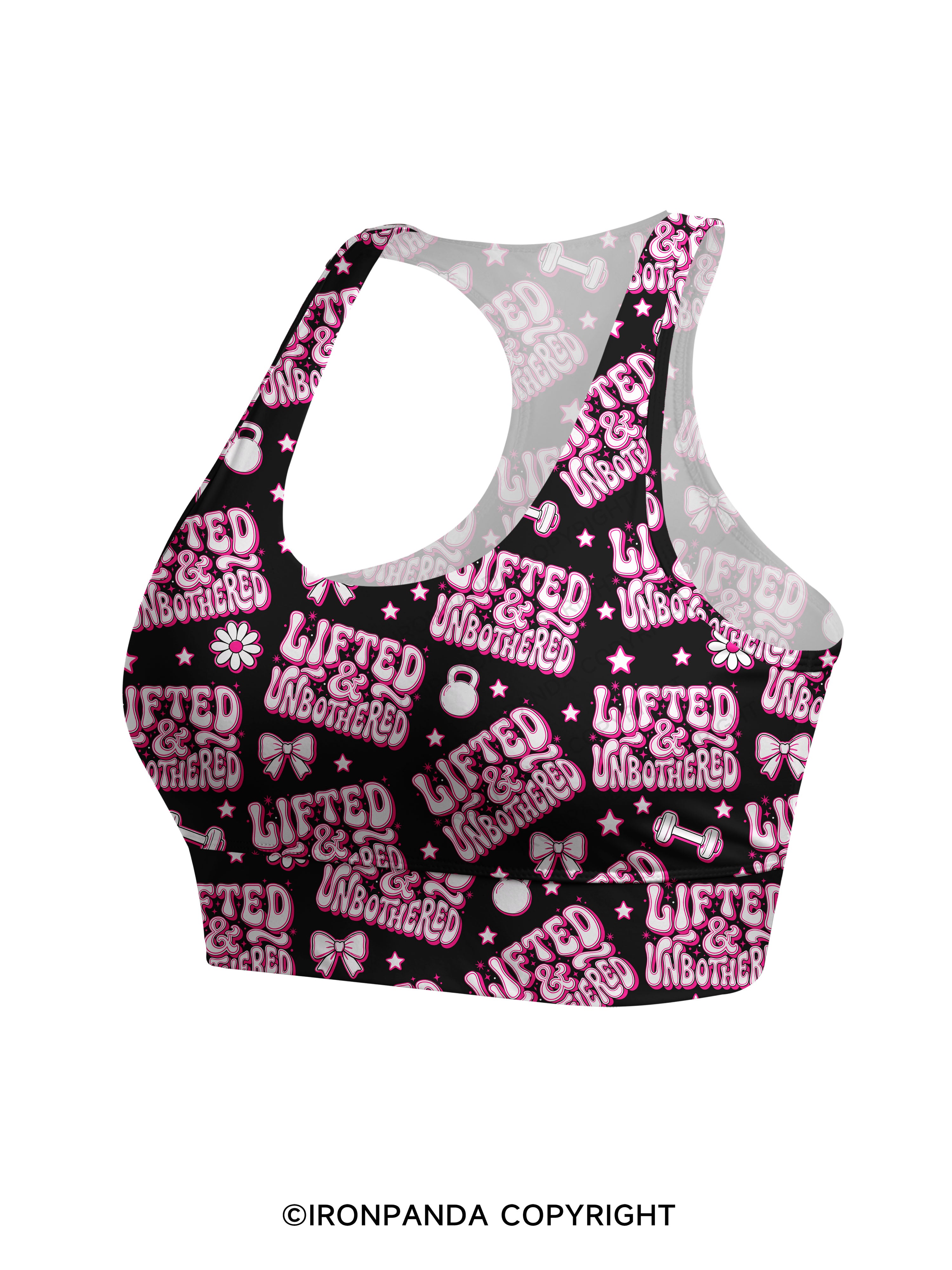 Lifted And Unbothered Racerback Sports Bra
