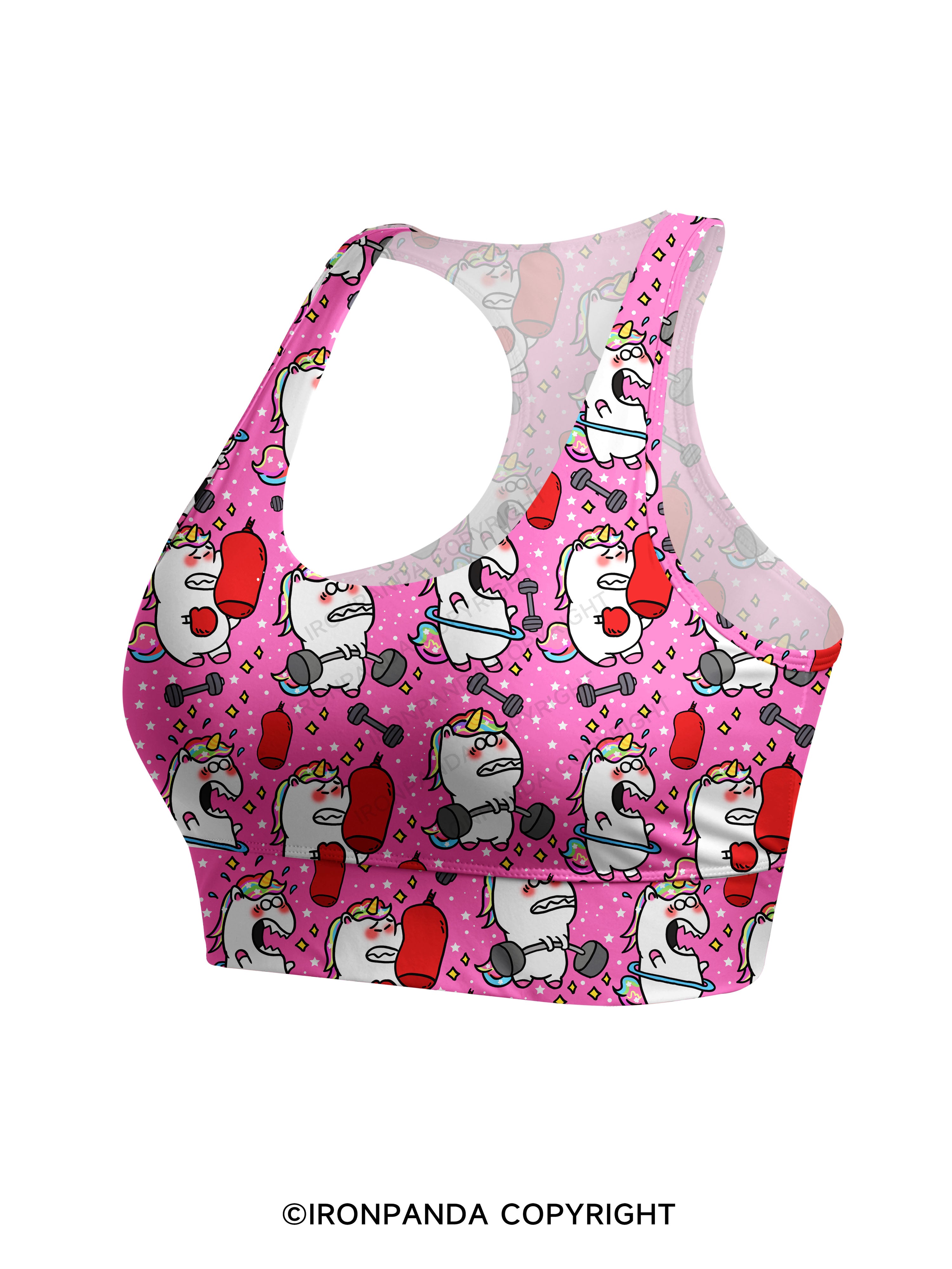 Sweat & Sparkle Racerback Sports Bra