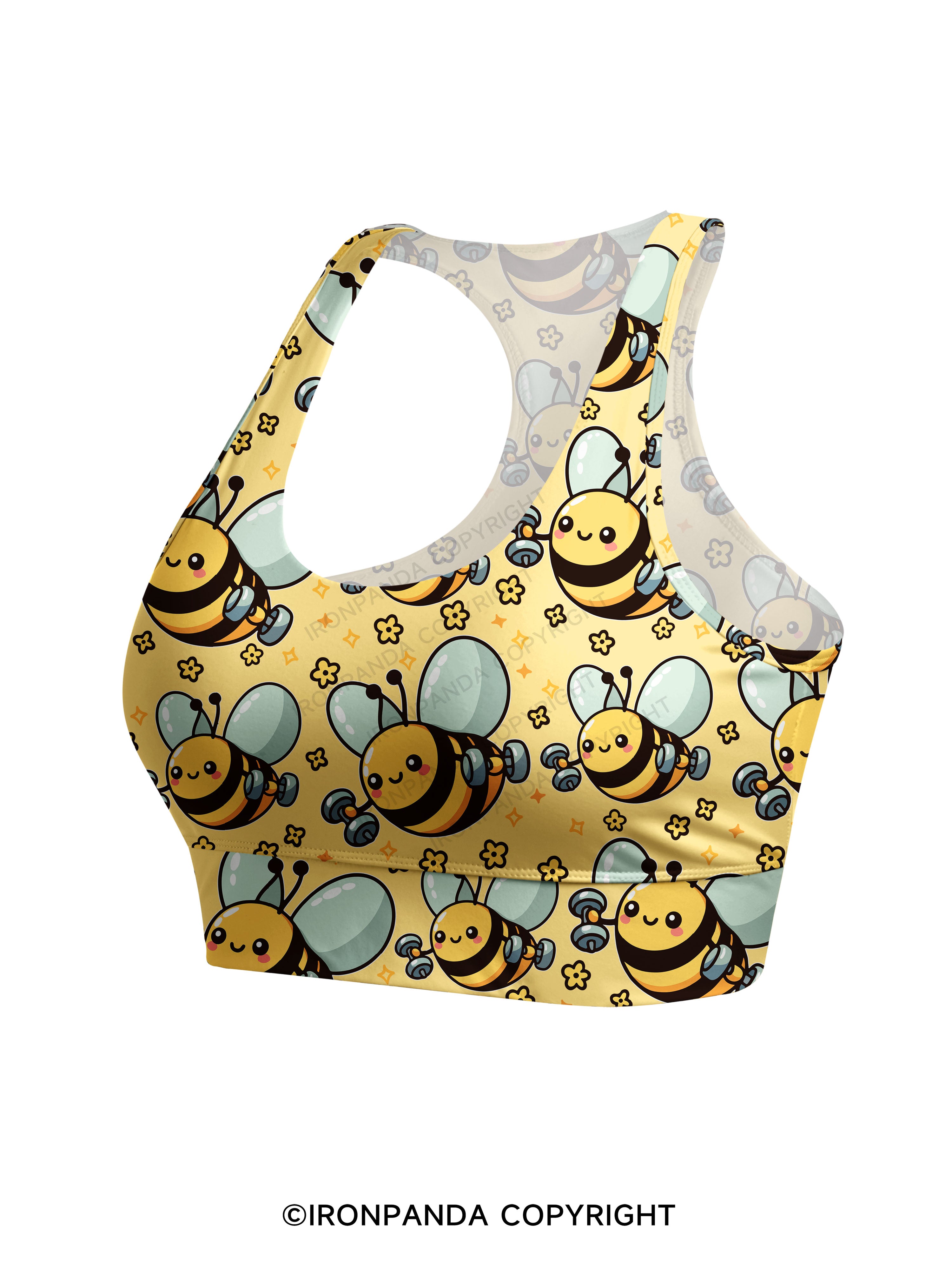 Busy Bee, Gains All Day Racerback Sports Bra