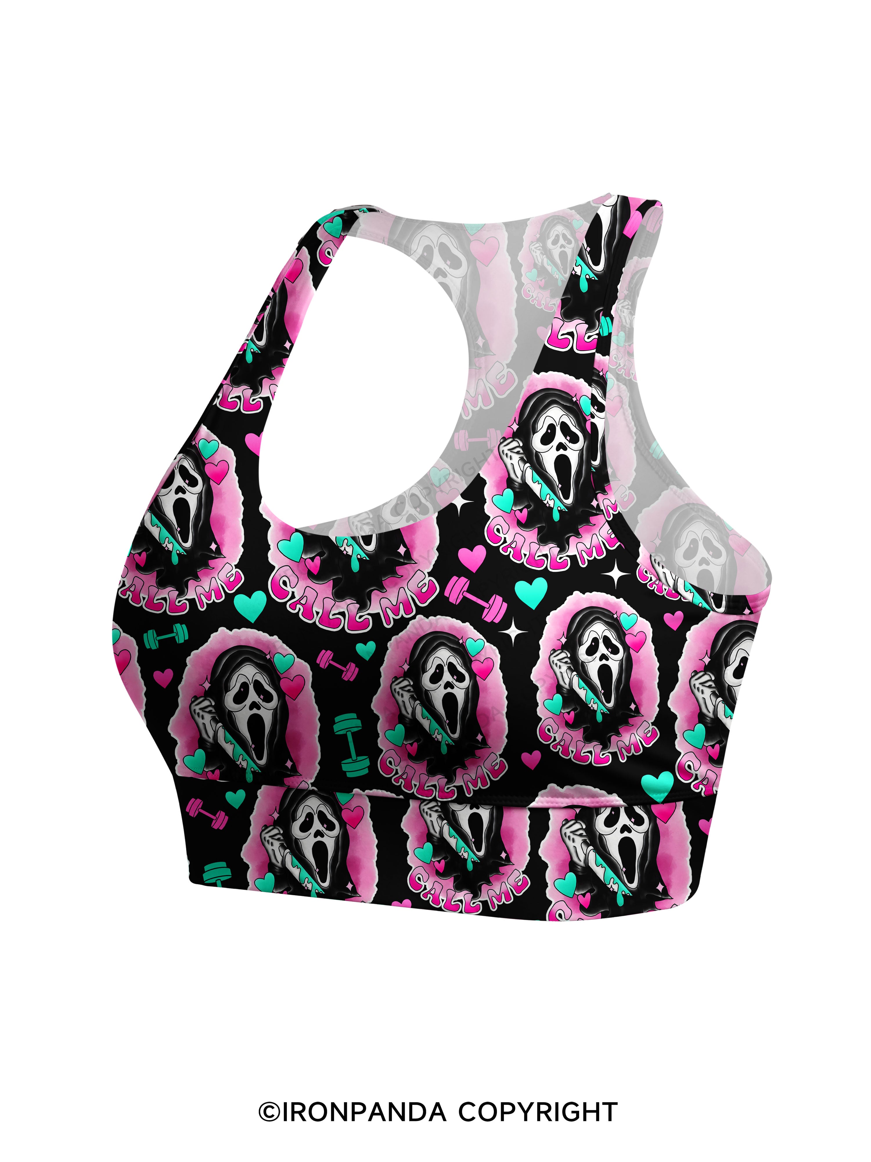 Call me Racerback Sports Bra